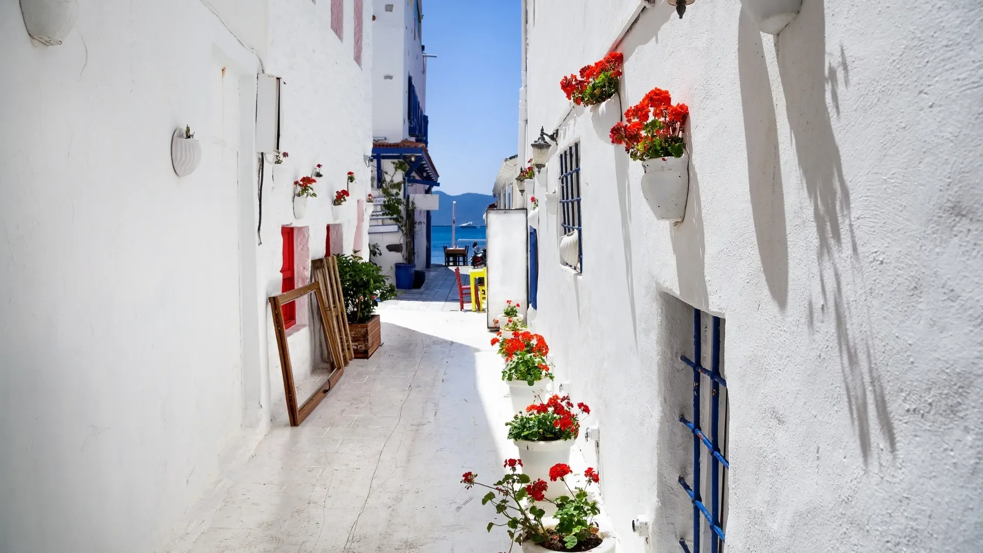 Bodrum Streets and White Houses