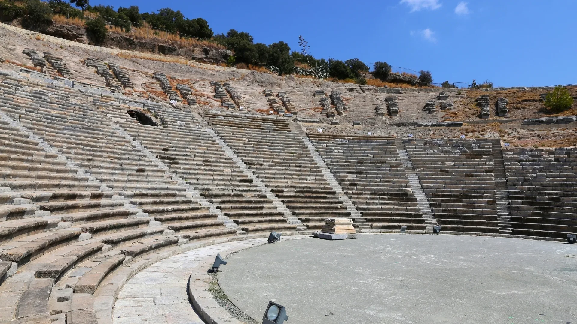 Ancient Theatre of Halicarnassus in Bodrum, Side View