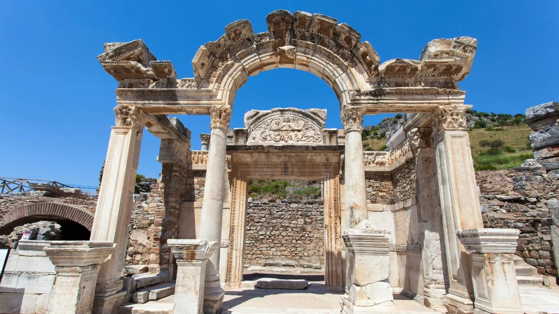 Hadrian's Temple of Ephesus Ancient City. Kusadasi Shore Excursions
