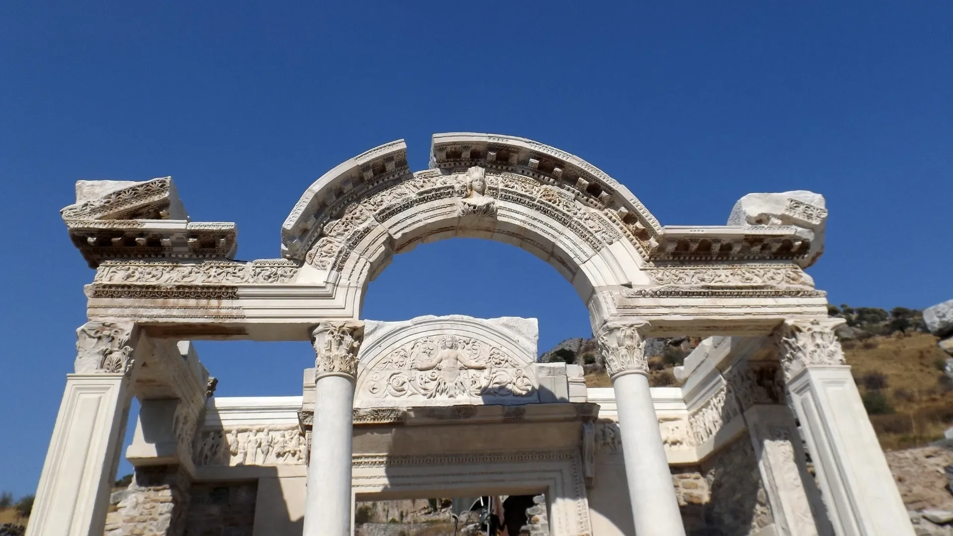 Temple of Hadrian in Ephesus Ancient City