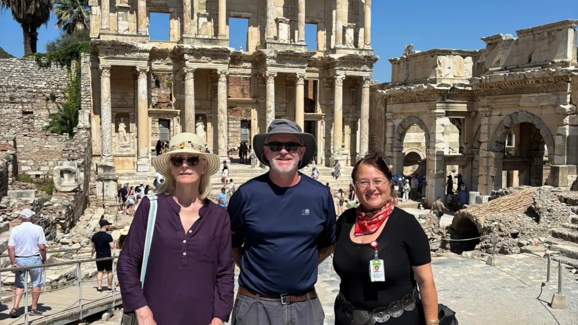 Cruise Passengers Visiting Ephesus Ancient City