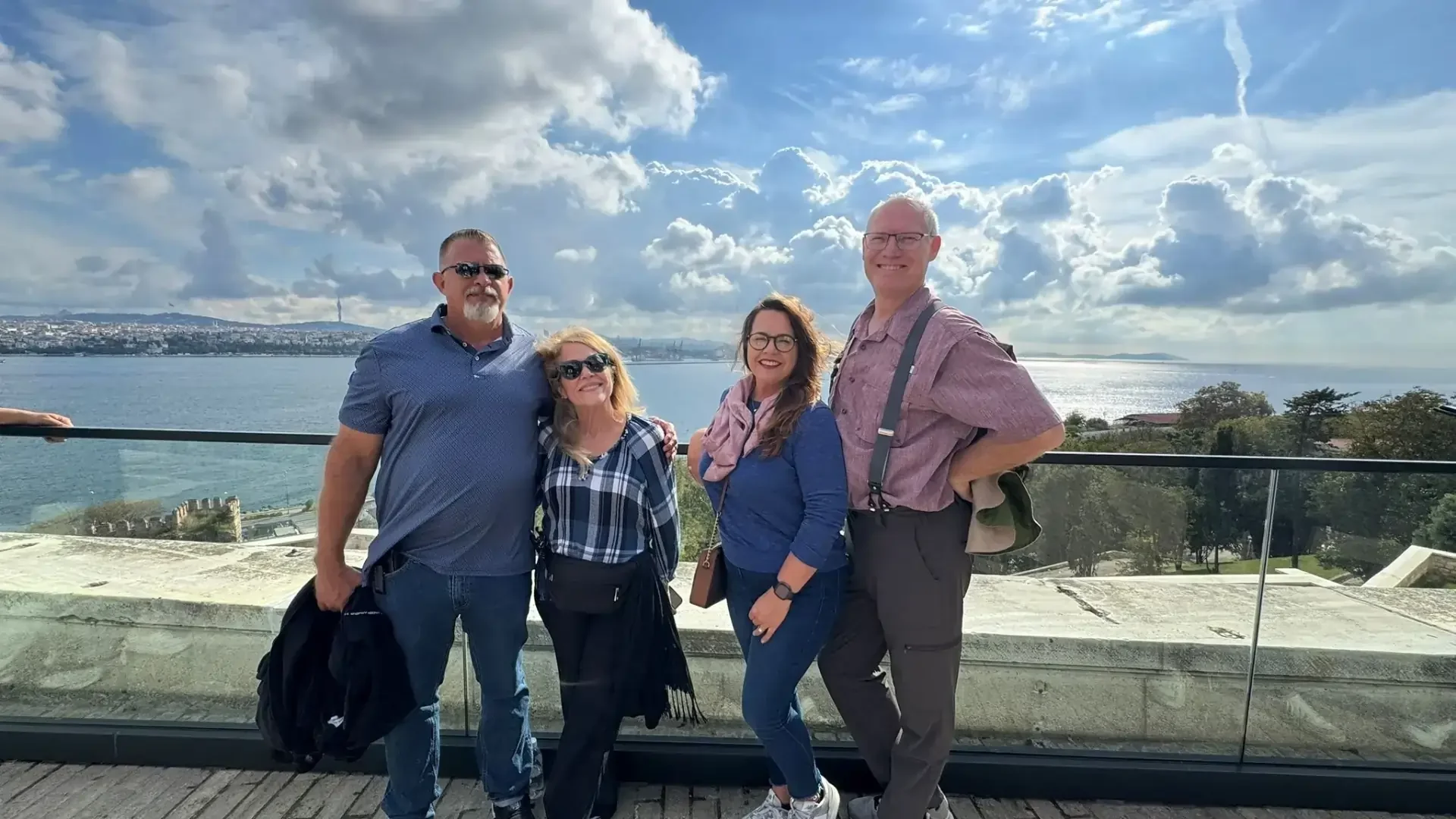 Istanbul Tour Classics: Guests Posing in the Terrace of Topkapi Palace, Istanbul