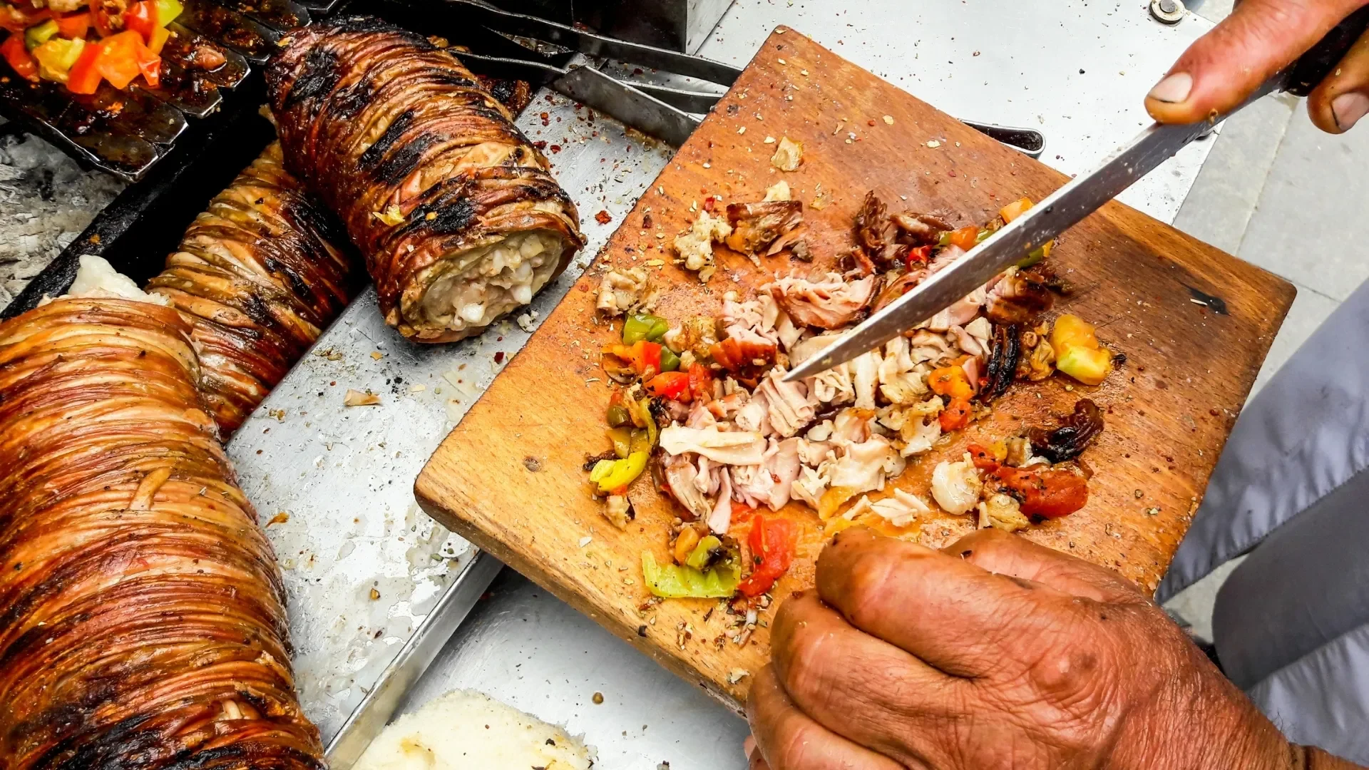 Istanbul Night Food Tour with Traditional Meyhane Experience: Turkish Kokorec