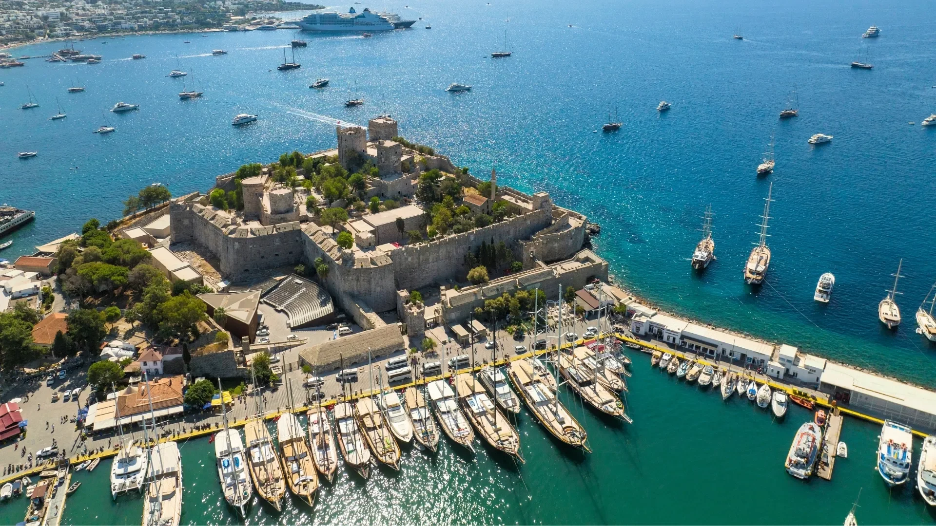 Aerial View of Bodrum Castle