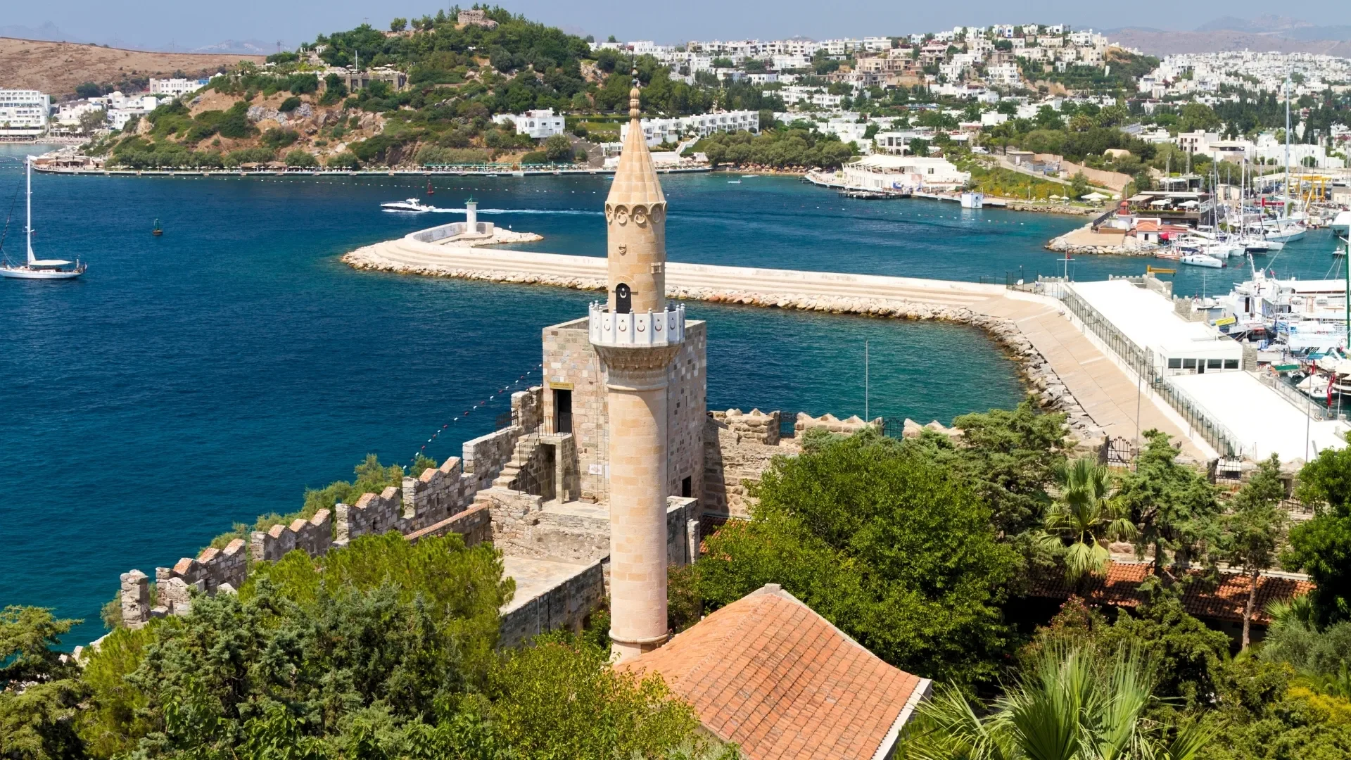 Bodrum Town View from St. Peter's Castle (Bodrum Castle) . Bodrum Shore Excursions