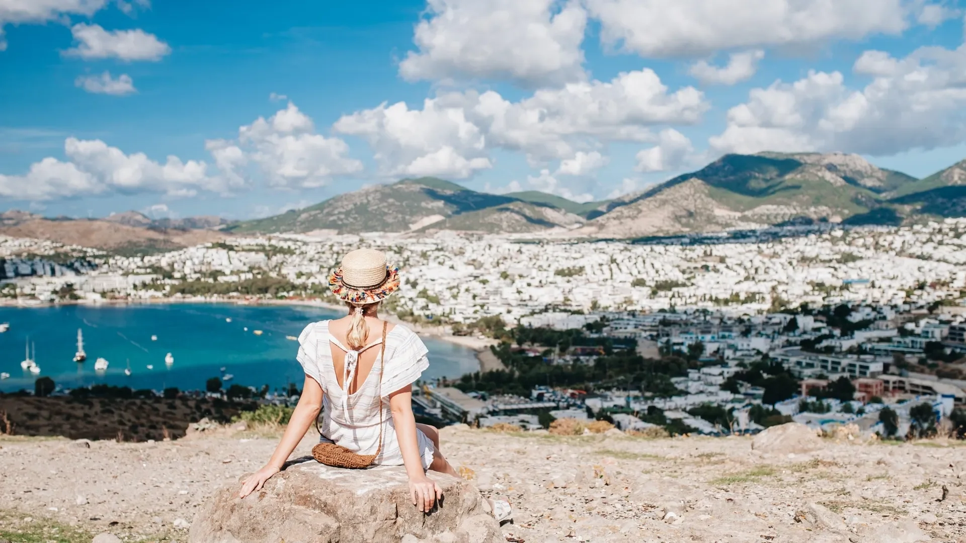 A Cruise Passenger Watching the Bodrum View