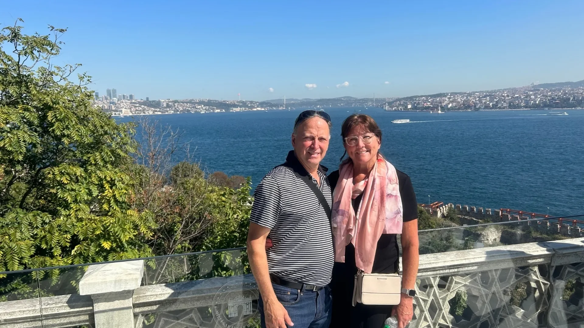 Bosphorus view from Topkapi Palace grounds: Take in the scenic Bosphorus views from the gardens of Topkapi Palace while exploring Istanbul’s Ottoman heritage.