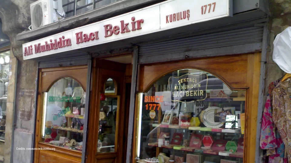 Haci Bekir Turkish delight shop in Istanbul known for traditional lokum