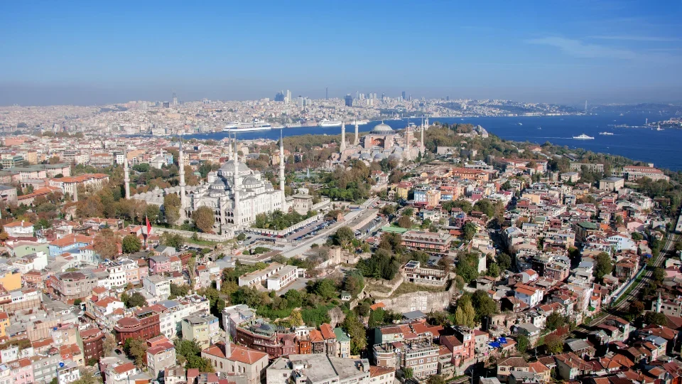 Istanbul historic peninsula skyline